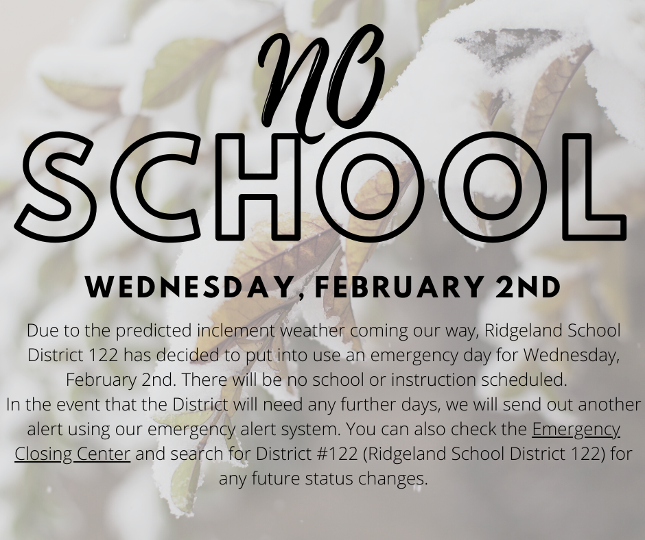 No School, February 2nd