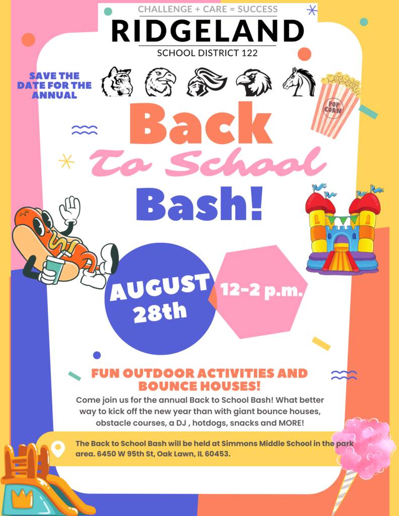 Save the date for our Back To School Bash!